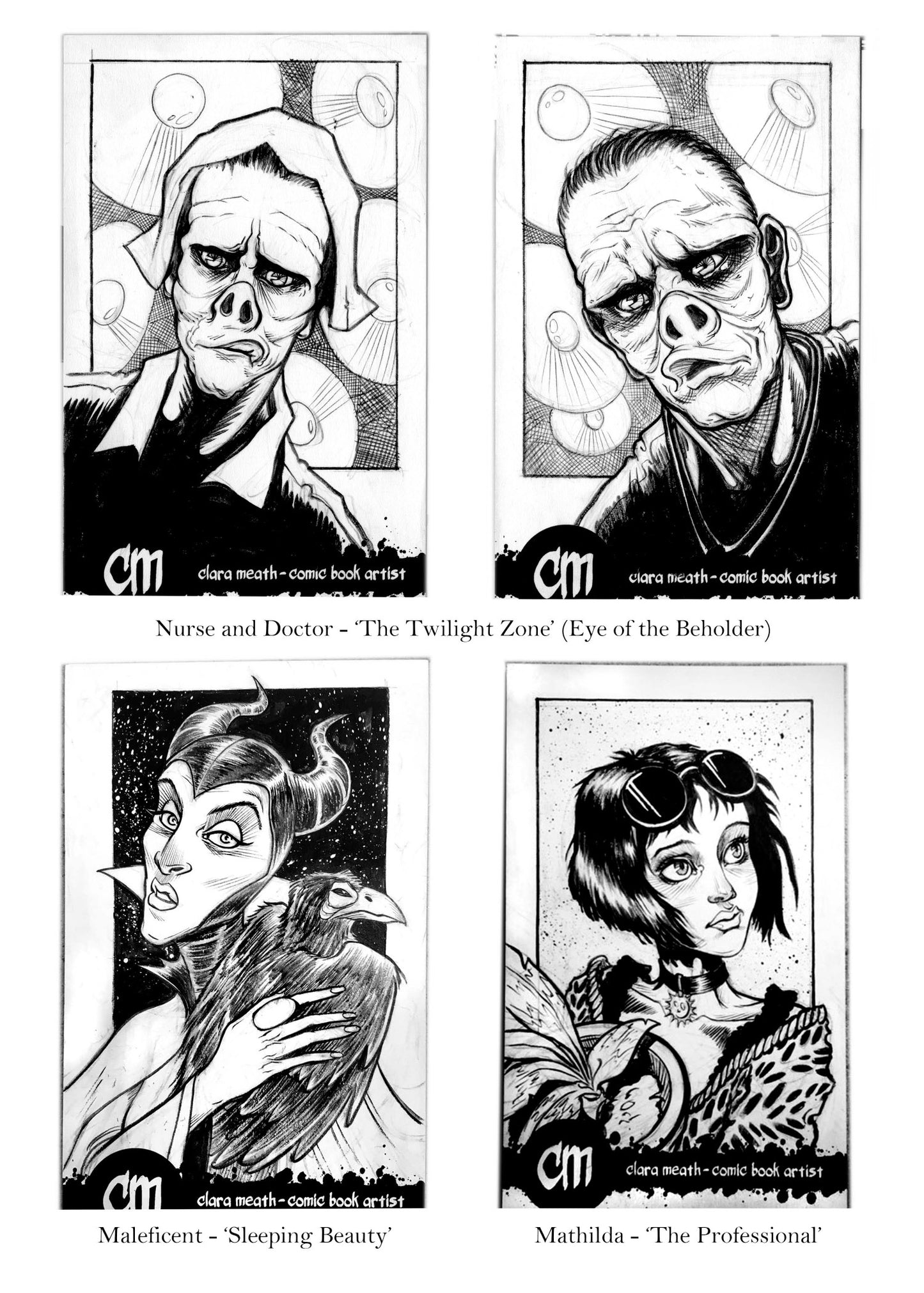 Just the Sketchcards Vol. 1: A Collection of Sketchcard Art by Clara Meath